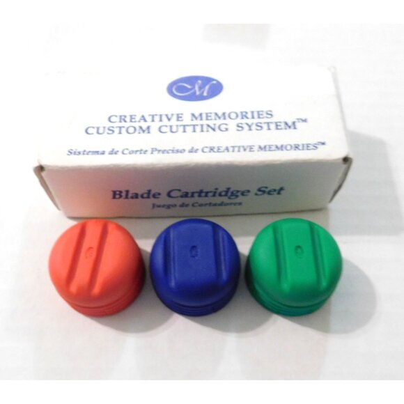 Creative Memories Custom Cutting System Blade Cartridge Set - Red Green Blue - Picture 3 of 4